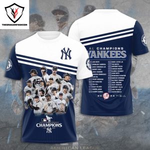 New York Yankee AL Champions 2024 3D T-Shirt