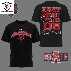 Arkansas State Red Wolves – They Not Like Us 3D T-Shirt