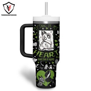 Personalized Frankenweenie Hear Your Dog Is Alive Tumbler With Handle And Straw