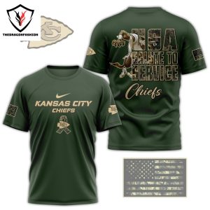 USA Salute To Service Kansas City Chiefs 3D T-Shirt