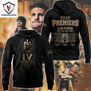 Penrith Panthers Premiers 2024 4-In-A-Row Hoodie