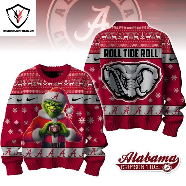 Alabama Crimson Tide – Roll Tide Roll Grinch Sweater