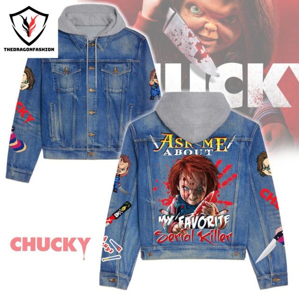 Ask Me About My Favorite – Chucky Hooded Denim Jacket