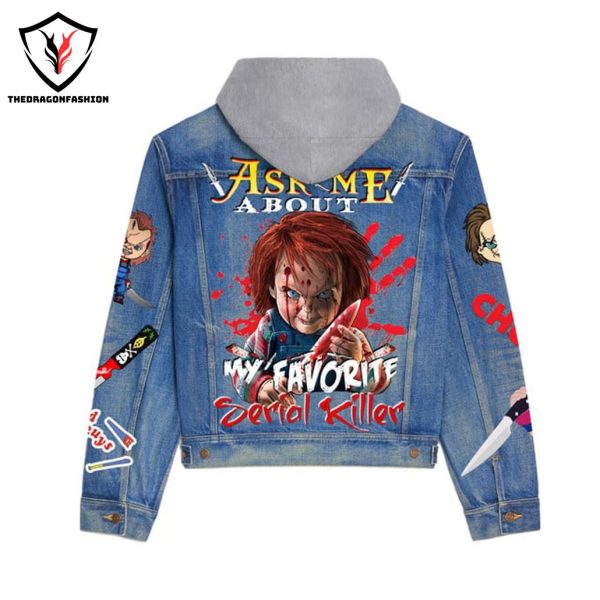 Ask Me About My Favorite – Chucky Hooded Denim Jacket