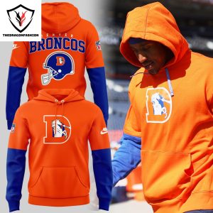 2024 Denver Broncos Football Team Hoodie – Orange & Blue