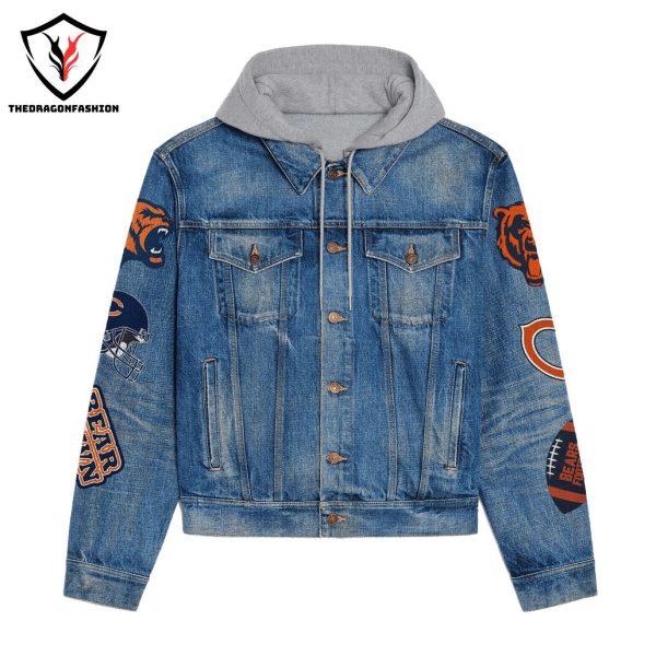 Bear Nation Chicago Bears Hooded Denim Jacket