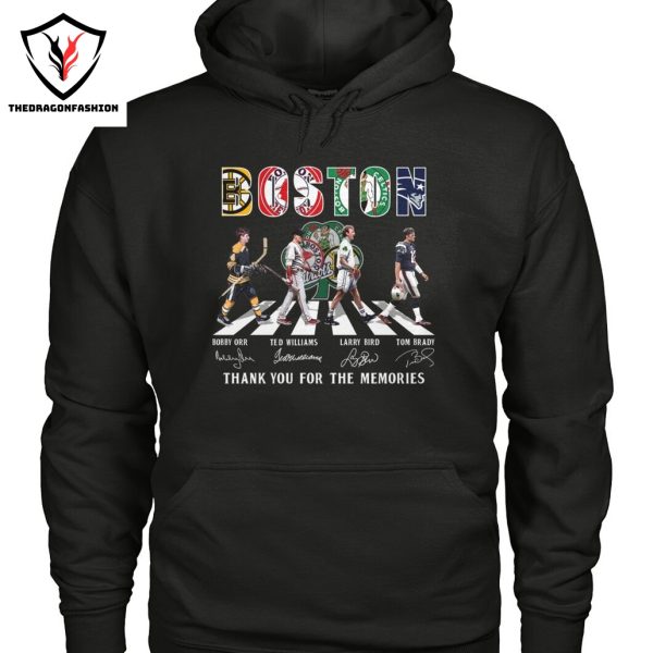 Boston Bruins x Boston Red Sox x Boston Celtics x New England Patriots Signature Thank You For The Memories Unisex T-Shirt