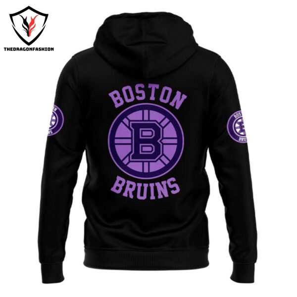 Boston Bruins x Hockey Fights Cancer 2024 Hoodie