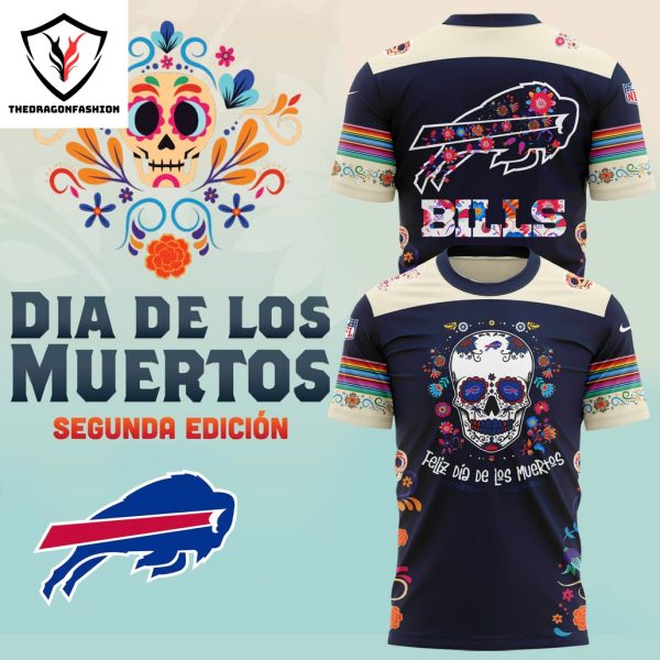 Buffalo Bills 2024 Dia De Los Muertos Pullover 3D T-Shirt