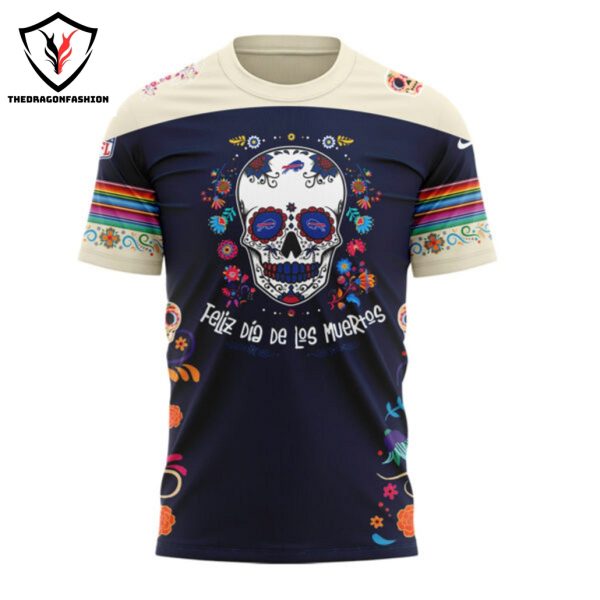 Buffalo Bills 2024 Dia De Los Muertos Pullover 3D T-Shirt