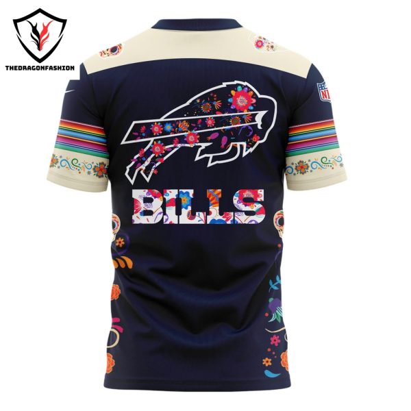 Buffalo Bills 2024 Dia De Los Muertos Pullover 3D T-Shirt