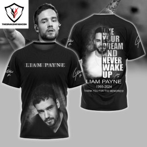 Liam Payne 1993-2024 Signature Thank You For The Memories 3D T-Shirt