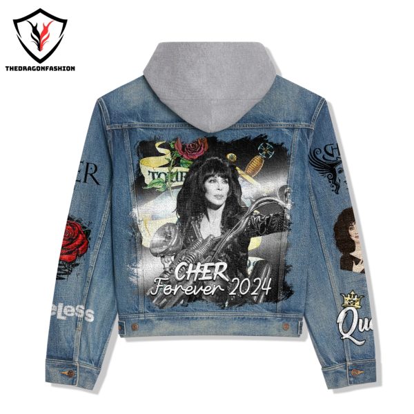 Cher Forever 2024 Hooded Denim Jacket