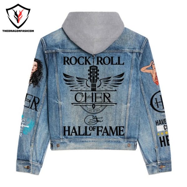 Cher Rock & Roll Hall Of Fame Signature Hooded Denim Jacket