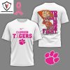 Clemson Tigers Your Fight Is Our Fight Tackle Cancer 3D T-Shirt – Black