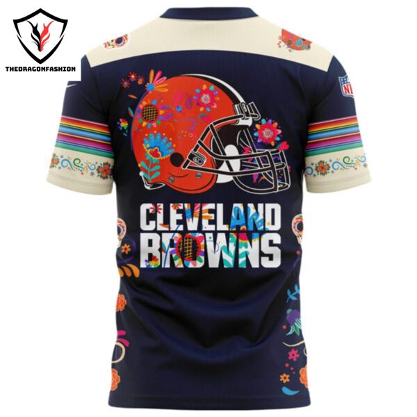 Cleveland Browns 2024 Dia De Los Muertos Pullover 3D T-Shirt