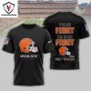 Cleveland Browns Crucial Catch Intercept Cancer – Your Fight Is Our Fight 3D T-Shirt