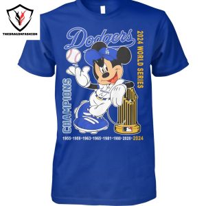 Mickey – Los Angeles Dodgers 2024 World Series Champions Unisex T-Shirt