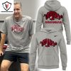 Coach John Calipari Arkansas Razorbacks Basketball Hoodie – Grey