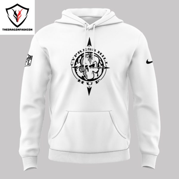 Cypress Hill x Las Vegas Raiders 1 Nation 1 Side Hoodie – White