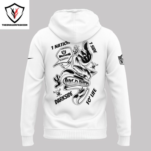 Cypress Hill x Las Vegas Raiders 1 Nation 1 Side Hoodie – White