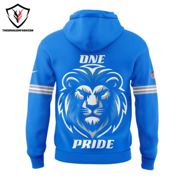 Detroit Lions One Pride 2024 Design Hoodie – Blue