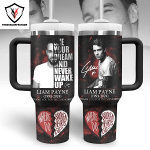 Liam Payne 1993-2024 Signature Thank You For The Memories Tumbler With Handle And Straw