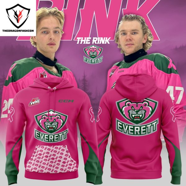 Everett Silvertips 2024 Pink The Rink Hoodie