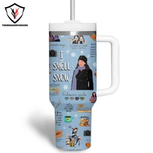 Stars Hollow I Smell Snow Tumbler With Handle And Straw