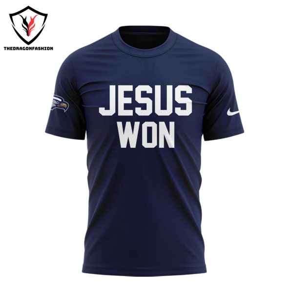 Georgia Southern Eagles Football Jesus Won 3D T-Shirt