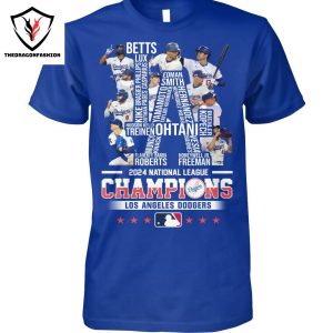 NL Champions 2024 Los Angeles Dodgers Unisex T-Shirt