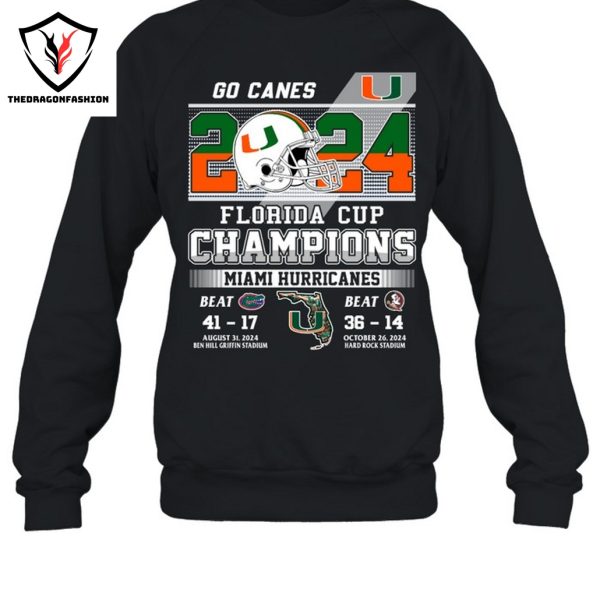 Go Canes 2024 Florida Cup Champion Miami Hurricanes Unisex T-Shirt