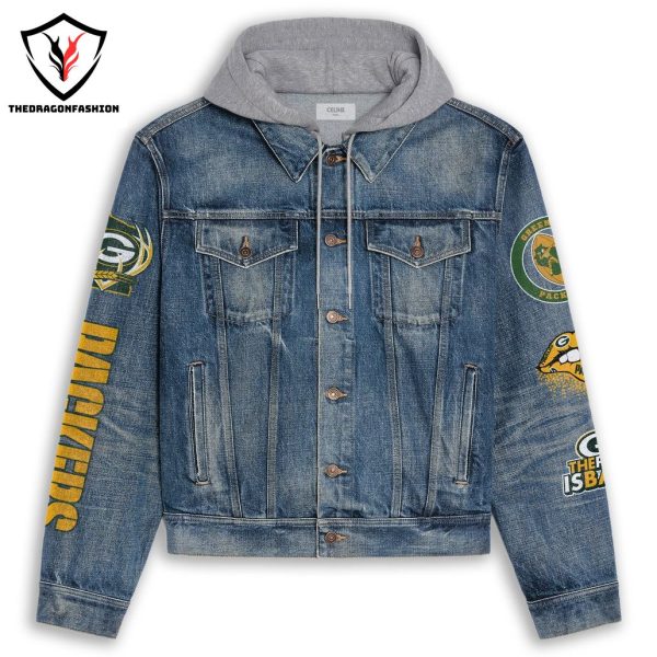 Green Bay Packers Hooded Denim Jacket