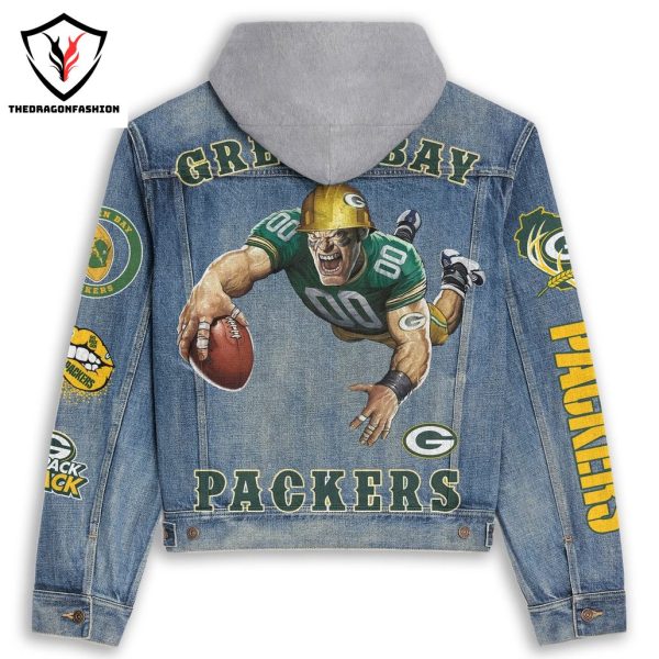 Green Bay Packers Hooded Denim Jacket