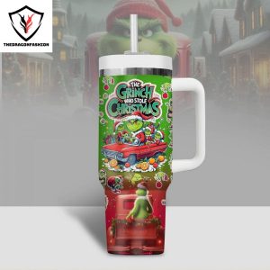 The Grinch Who Stole Christmas Tumbler With Handle And Straw