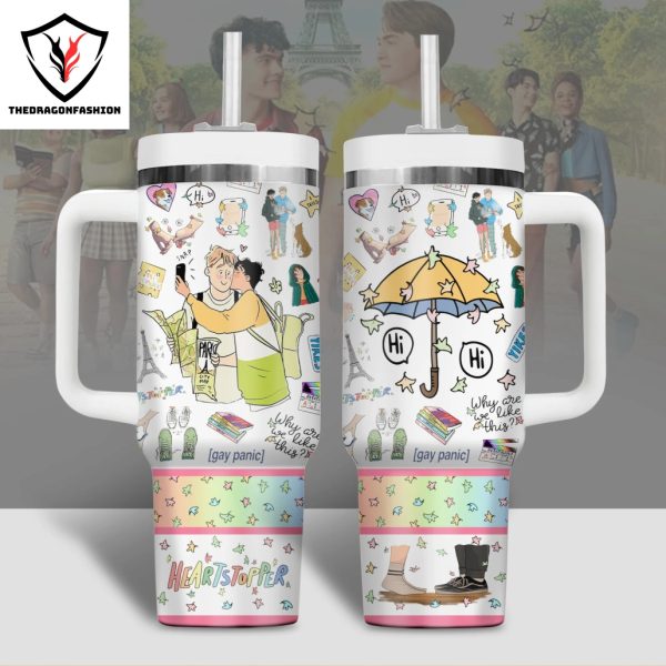 Heartstopper – Why Are We Like This Tumbler With Handle And Straw