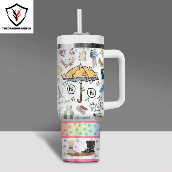 Heartstopper – Why Are We Like This Tumbler With Handle And Straw