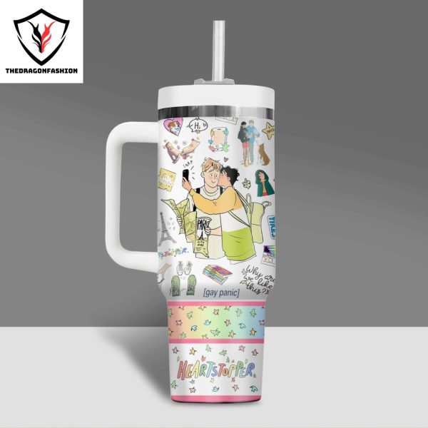 Heartstopper – Why Are We Like This Tumbler With Handle And Straw