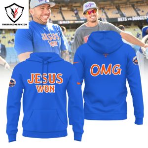 Jesus Won X New York Mets 2024 Hoodie – Blue