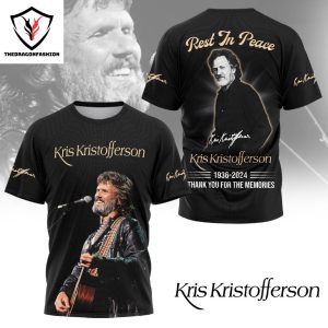 Kris Kristofferson 1936-2024 Forever In Our Hearts 3D T-Shirt