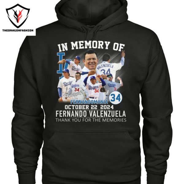 In Memory Of Fernando Valenzuela Los Angeles Dodgers October 22 2024 Thank You For The Memories Unisex T-Shirt