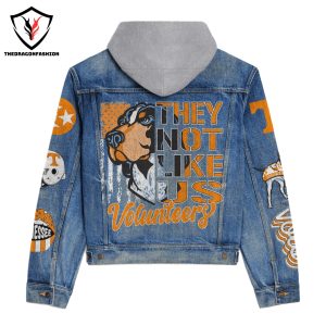 Tennessee Volunteers They Not Like Us Hooded Denim Jacket