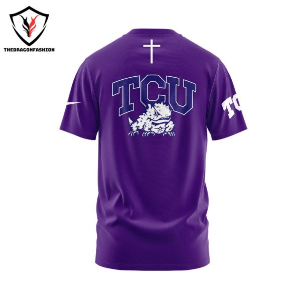 Jesus Won TCU Horned Frogs 3D T-Shirt – Purple