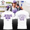 Jesus Won TCU Horned Frogs 3D T-Shirt – Purple