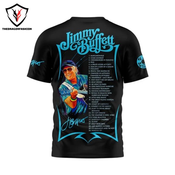 Jimmy Buffett Come Monday Signature 3D T-Shirt