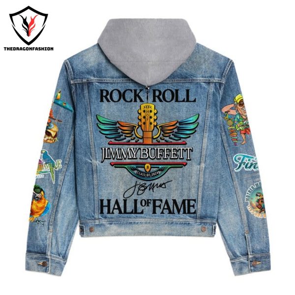 Jimmy Buffett  Rock & Roll Hall Of Fame Signature Hooded Denim Jacket