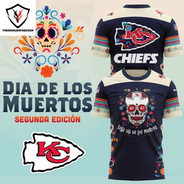 Kansas City Chiefs 2024 Dia De Los Muertos Pullover 3D T-Shirt