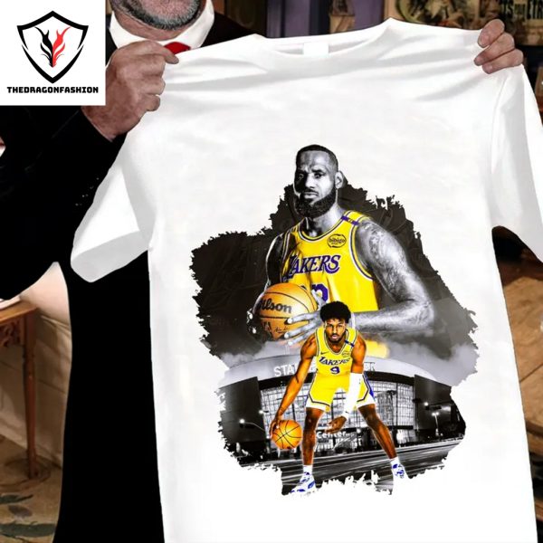 Lebron James & Bronny James Los Angeles Lakers Unisex T-Shirt