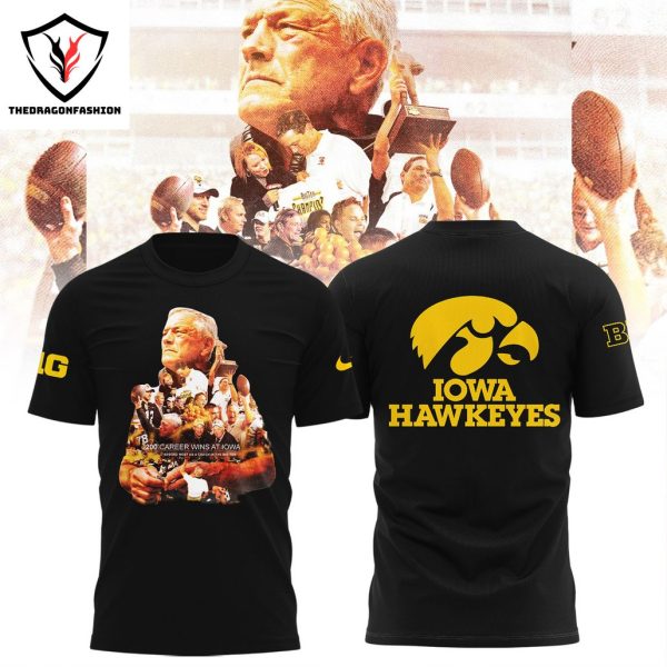 Legend Kirk Ferentz Iowa Hawkeyes Football 3D T-Shirt – Black