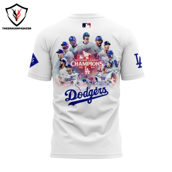 Los Angeles Dodgers 2024 National League Champions, World Series 3D T-Shirt